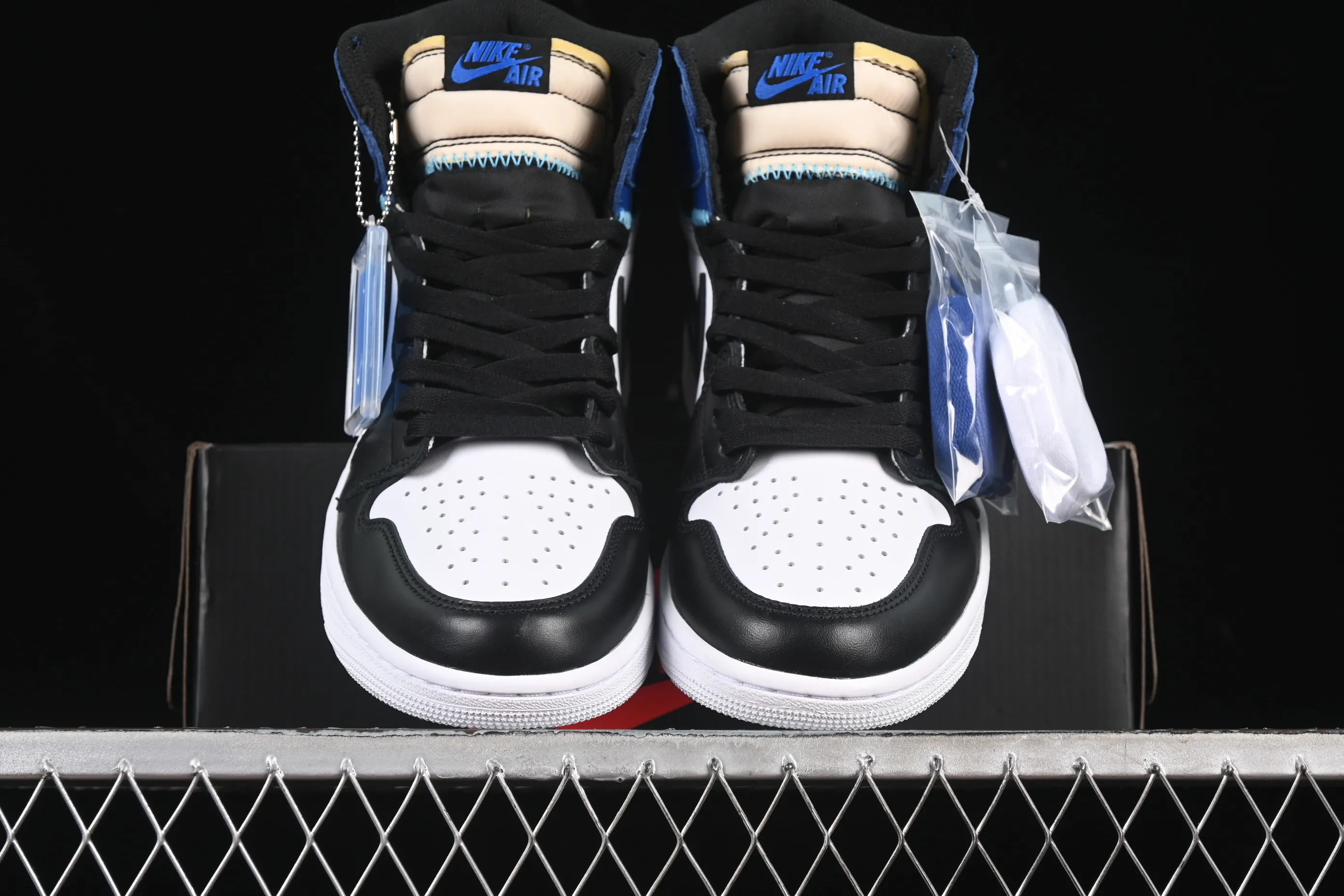 All categories Air Jordan Jordan series basketball shoes Air Jordan 1 High OG version Fragment x Union x Air Jordan 1 Retro AJ1 Joe 1 new deconstructed royal blue high-top basketball shoes IO7847-001